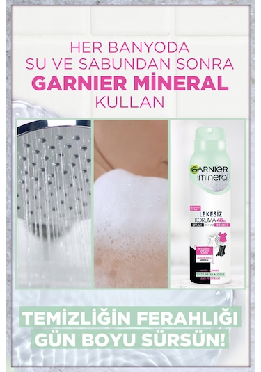 Garnier Mineral Lekesiz Koruma Antiperspirant Kadın Deodorant 150 ML