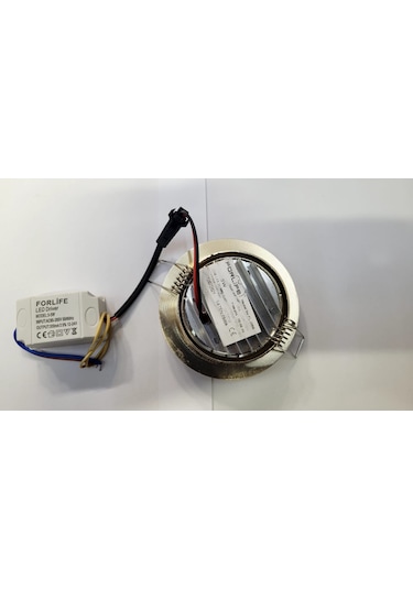 5 Watt Saten Kasa Cob Led Downlight Beyaz Işık Spot 2 Adet