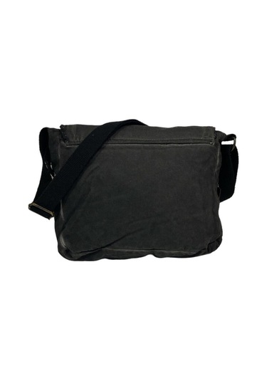 Vintage Küçük Salaş Unisex Günlük Çapraz Postacı Çantası S Boy 26x20cm Siyah