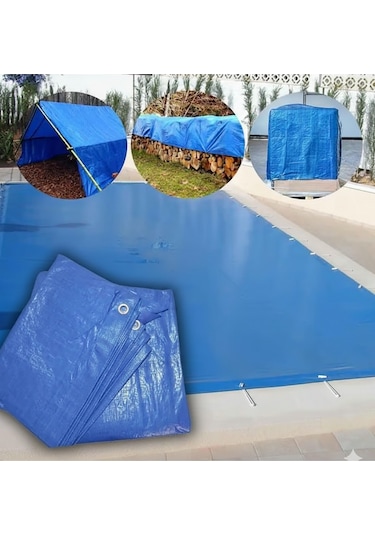 3mtx4mt Ebatlı Pvc Gölgelik Su Geçirmez Halkalı Çadır Branda