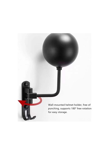 Yunboo Motosiklet Kask Tutucu Siyah Yerüstü Alüminyum Raflı Sergi Ve Saklama Aracı Deliksiz Montaj