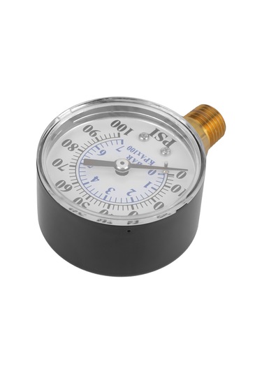 Yunboo Metal Kasa Basınç Ölçer, 0-100psı/0-7bar Çift Ölçek, Npt 1/4" Bağlantı, Kolay Kurulum, Pil Gerektirmez