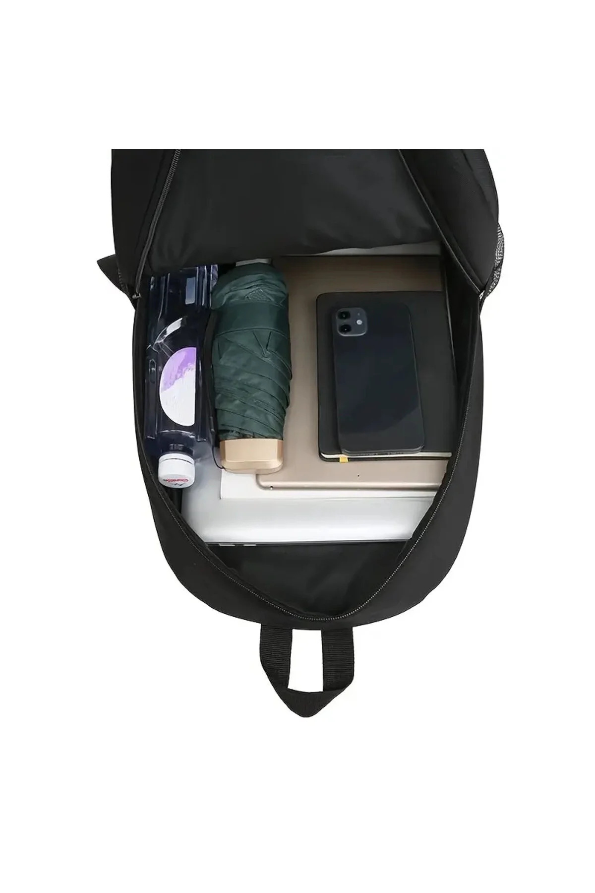 Sırt Çantası - Geniş İç Hacimli Okul & Seyahat İçin Günlük Sırt Çantası, Laptop Bölmeli Siyah