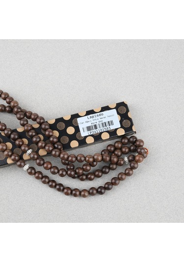 Yılan Ağacı 99luk Küre Kesim 8mm Namaz Tesbihi Kahverengi