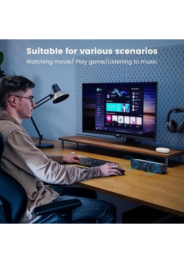 Willowhaven Siyah Mini Hoparlör: Usb Güçlü, 3.5mm Jak, Kompakt Tasarım, Ev Ve Ofis Kullanımı