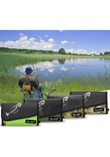 Novahub Katlanabilir Balıkçı Çantası: 6 Şeffaf Cep Ve Su Geçirmez Oxford Kumaş, Kolay Taşıma İçin Karabina. Küçük Boyutlu