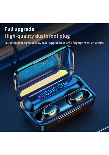 Jeemson Ipx5 Su Geçirmez Tws Bluetooth Kulaklık, Akıllı Ses Asistanı, Otomatik Eşleşme, Gürültü Azaltma, Siyah Dokunmatik Model