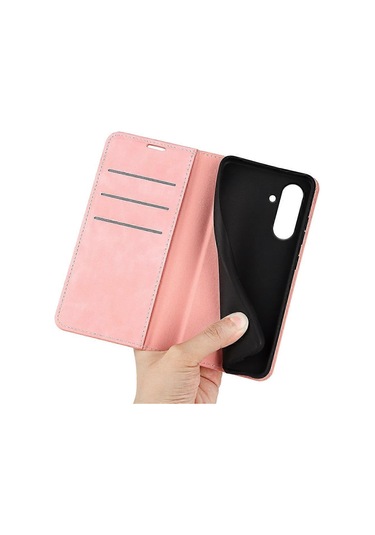 Samsung Galaxy A36 5g/a56 5g Kılıf Skin-touch Deri Cüzdan Telefon Kılıfı-gri Çok Renkli