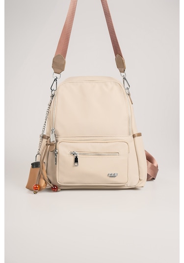 Ççs Kadın Sırt Çantası Ccs18026 Bej Bej