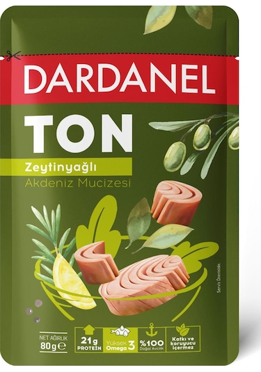 Dardanel Zeytinyağlı Ton Balığı Poşet 80 gr