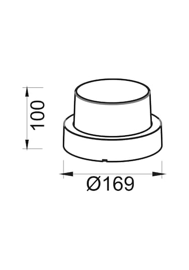 12 Watt, 4200k Led Bahçe Armatürü, Bahçe Duvar Aplik, Led Aplik, Kapı Girişi, Villa Dış Cephe Apliği Diğer