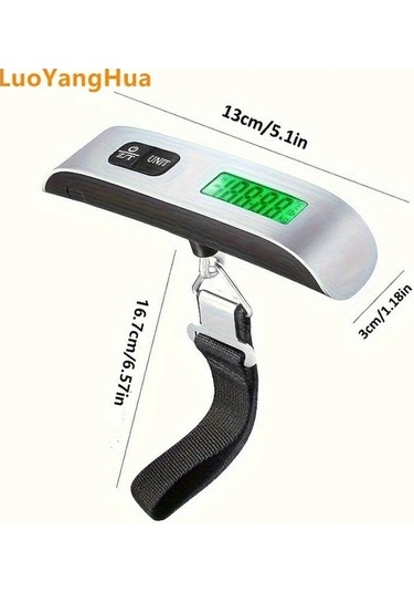Fastbuy 110lb 50kg Wangxi Simli Seyahat Terazisi, Arka Led Lcd Ekranlı, Pil İle Çalışan, Tasinabilir, Asili, Arka Aydinlatmal Simli