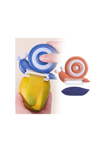 Homyl Sebze Soyucu Seramik Bıçaklı Mutfak Aleti Havuçlar Sebzeler Turuncu