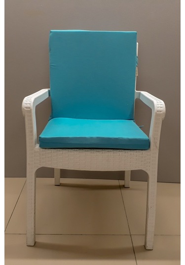 Mirzade 4 Adet Elit Yüksek Arkalı Minder Duck Bezi-turkuaz 001