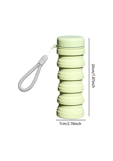 Suntek Dağcılık Kamp Seyahat Için Katlanabilir Su Şişesi Yeşil