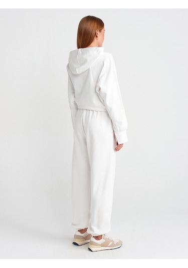 Dilvin 70458 Basic Jogger Pantolon Ekru