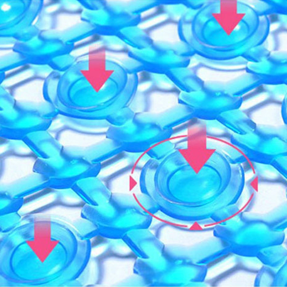 Youmex Pvc Banyo Süpürge Matı - Düş Ve Tuvalet İçin, Emici Çemberli, Masajlı Dizayn, Kayma Engeli, Pembe Rengi Pembe