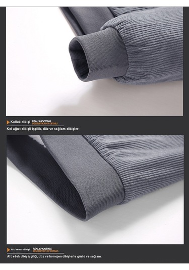 Erkek Ceketi, Peluş Ve Kalınlaştırılmış Kuzu Derisi Ceket, Erkek Dik Yaka Pamuklu Ceket Siyah