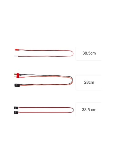 Besthome1 Rc Araç Aydınlatma Vinç Bağlantı Kablosu Seti - 3 Adet Jst Ph2.0 Uzatma Kablo