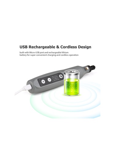 Suofeng "geevorks 5 Hızlı Şarjlı Mini Taşlama Makinesi - Usb Şarjlı, Kesme, Zımparalama, Parlatma İçin Çok Fonksiyonlu Set"