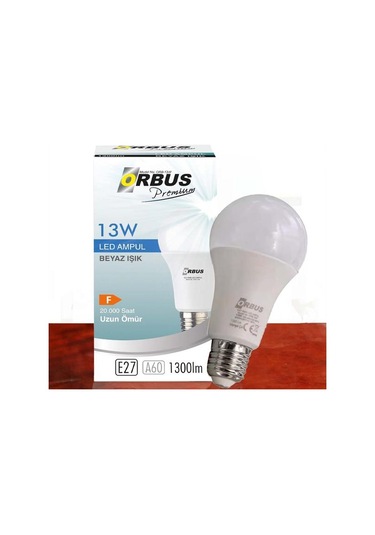 Orbus Premium 13w E27 1300lm Ampul - 6500k Beyaz Işık