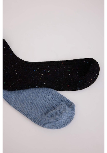 DeFacto Erkek 2'li Pamuklu Kışlık Bot Çorabı D1585AXNSKR1