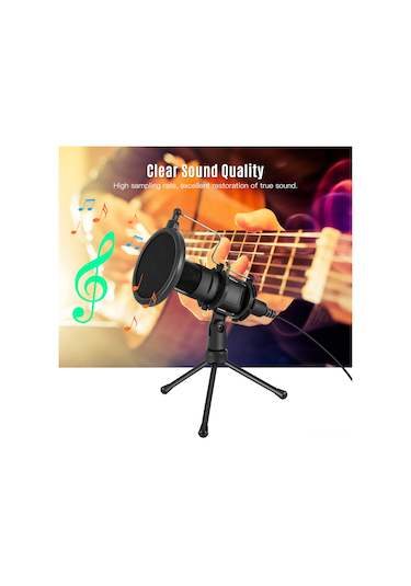 Springsun "profesyonel Usb Mikrofon: Pc/video Konferans/kayıt İçin Tripod Ve Pop Filtreli"