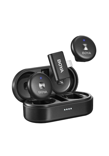 Boya Omic-d Wireless İkili Yaka Mikrofonu Lightning Siyah