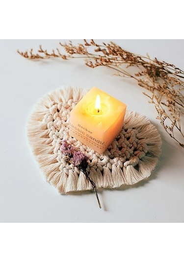 Ev Yaratıcı Pamuk Örgü Coaster El Yapımı Makrome Fincan Yastık Bohem Tarzı Kaymaz Fincan Mat C Diğer Diğer