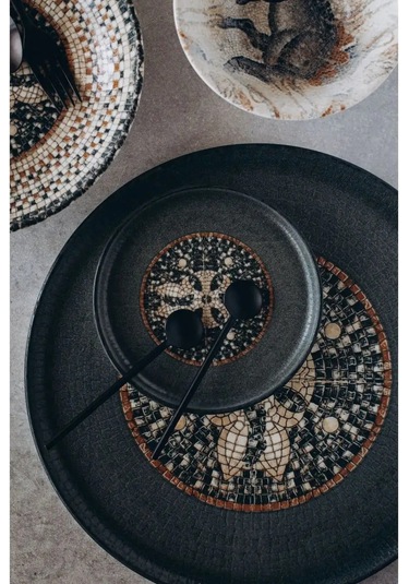 Bonna Tabak Seti 2 Adet. 17 Cm Restoran Porseleni 150597753 Siyah