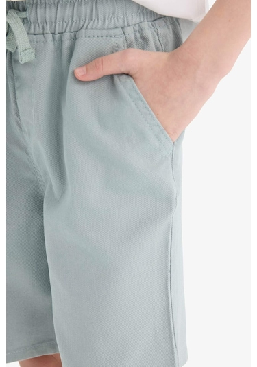 DeFacto Erkek Çocuk Beli Lastikli Gabardin Şort E6677A825HSGR472