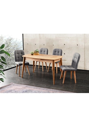 Essen Masa, Etro Sandalye, Meşe, 130x80 Meşe