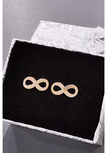 Omar Silver Kadın Sonsuzluk Çivili Gümüş Küpe