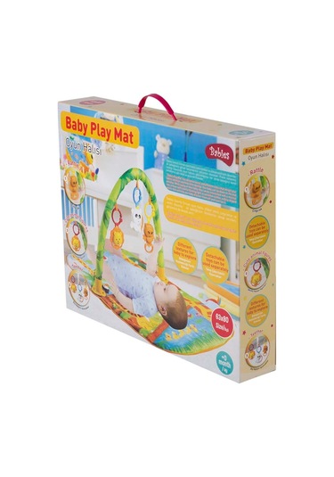 Babies Baby Play Neşeli Dostlar 63X80 Cm Çıngıraklı Oyun Halısı