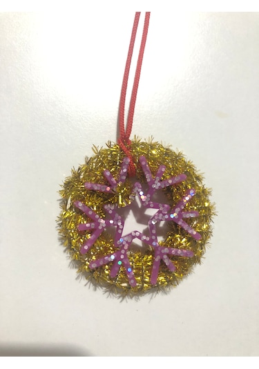 Sarı Simli Yılbaşı Süsü