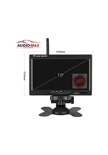 Kablosuz 7 İnç Monitör ve 18 Ledli Kablosuz Gece Görüş Kamerası