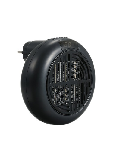 Symbee Siyah Ev Tipi Taşınabilir Fan Isıtıcı, 900w Hızlı Isı, Sıcaklık Kontrolü, Avrupa Standartı Şarj Aleti