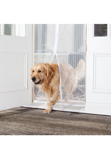 Pratik Manyetik Mıknatıslı Beyaz Kapı Pencere Sinekliği Tülü 90 X 210 Cm 4741