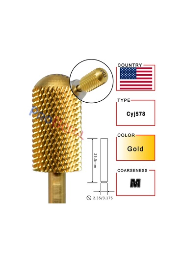 Rolinstar 6.6 Gümüş Büyük Namlu Yuvarlak Pürüzsüz Üst Tırnak Matkap Uçları Freze Kesici Manikür Pedikür Dosyalama Violet Kahverengi