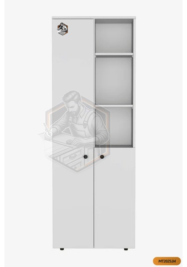 Tamamı Mdf 2 Kapaklı Ve Açık Raflı Çok Amaçlı Mutfak Dolabı/kavan