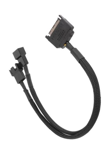 Sata Power To Fan Çevirici 2 Port Y Pin Pwm Çoklayıcı Fan Kablosu