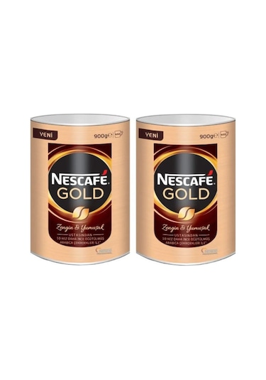 Nescafe Gold Kahve Teneke 2 x 900 G