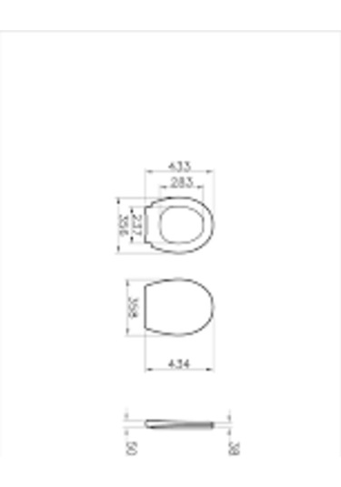 Vitra Yavaş Kapanır Ses-yok Klozet Kapağı model 1 109-003-909