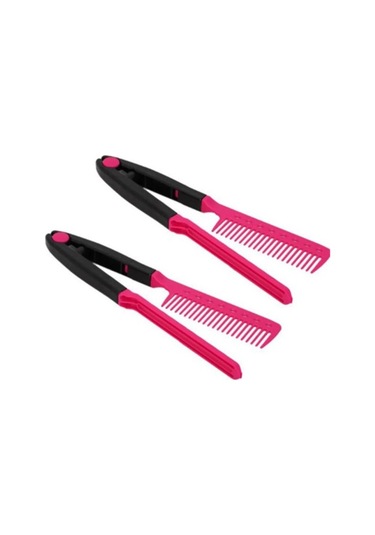 Venturemart 1 Adet Moda Saç Tarak V Tipi Saç Düzleştirici Tarak Dıy Salon Saç Kesimi Kuaförlük Şekillen