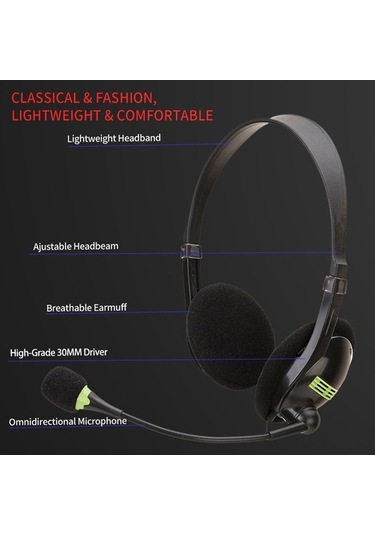 Flybuy Sy440mv 3.5mm Mikrofonlu Kablolu Oyun Kulaklığı - Usb/3.5mm, Dizüstü/pc İçin