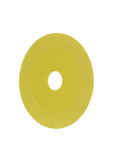 Folinda 100mm Elmas Kesme Diski - Cam, Seramik Ve Şişeler İçin - 100 Tipi Açı Taşlama Uyumlu - Ince, Çok Amaçlı Kesici Bladesi Sarı