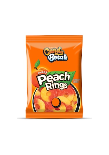 Candy Break Peach Rings Şeftali Aromalı Yumuşak Şeker 113 G