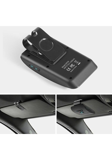 Dancemonkey Bluetooth Handsfree Araç Kiti 5.0 Güneşlik Klip, Kablosuz Ses Alıcısı, Hoparlör, Müzik Çalar, Çift Mikrofon