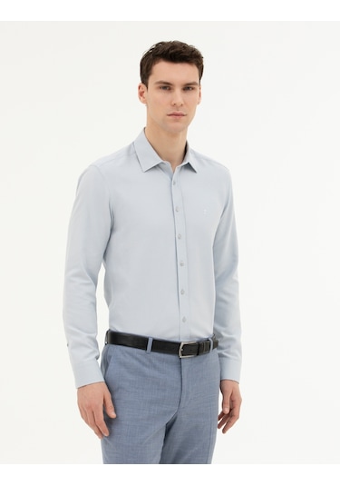 Pierre Cardin Erkek Gri Gömlek Desenli 50285594-vr024 Gri