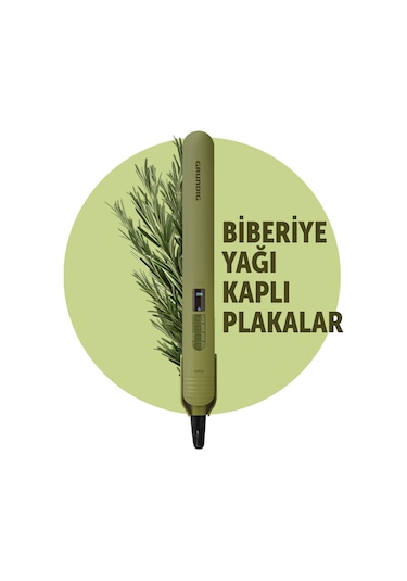 Grundig HS 7031 Botanika Biberiye Yağı Kaplı Plakalı İyonik Saç Düzleştirici